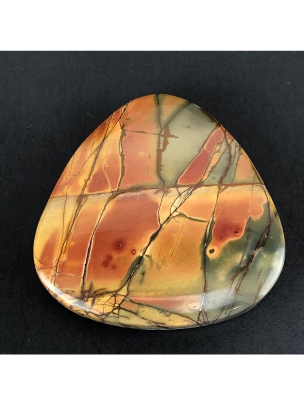 Jasper Stone Pendant Red & Green - Picture 2 of 5